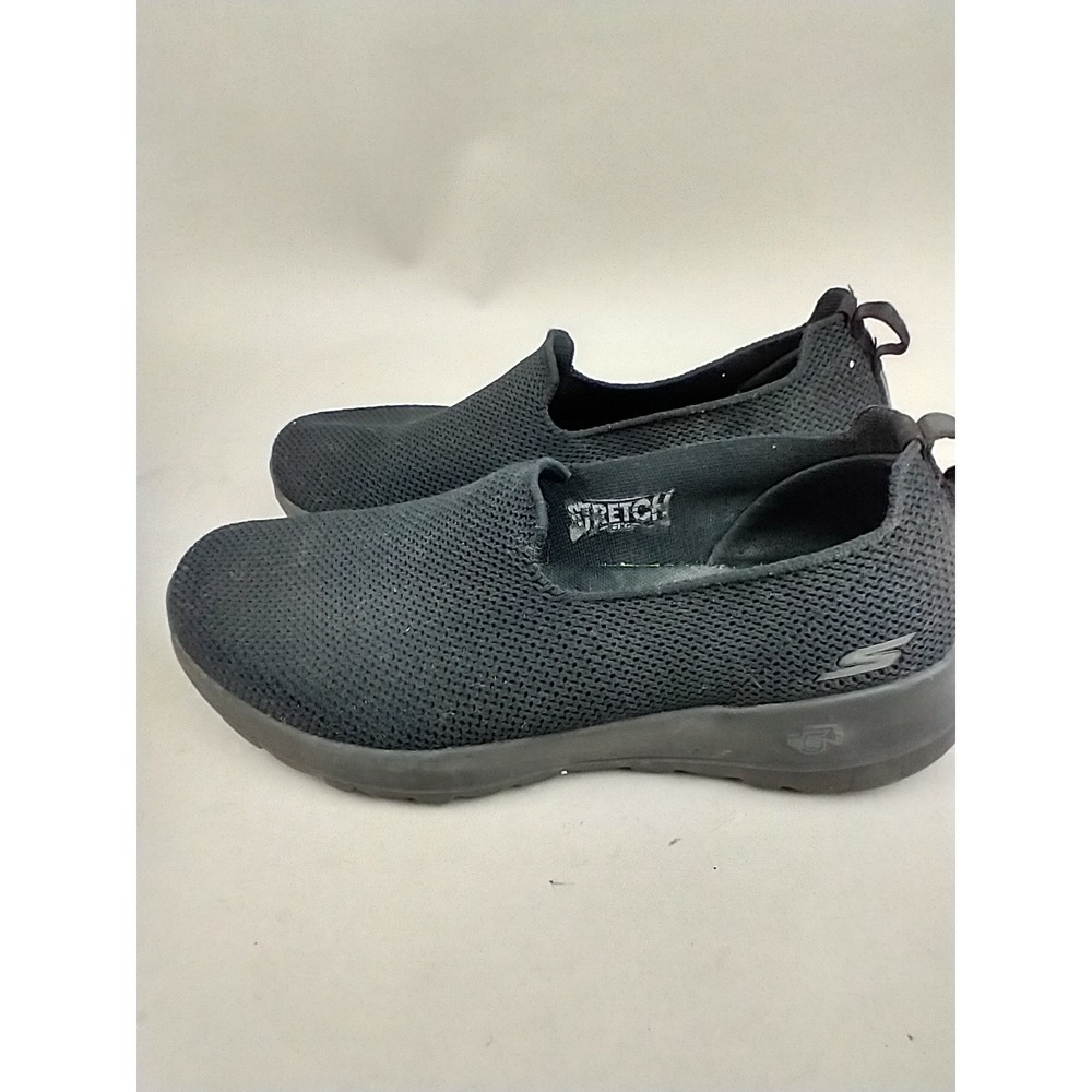 Skechers GOwalk Joy Black Slip On Walking Shoes Womens 7 124187 BBK Stretch Fit - Picture 3 of 9